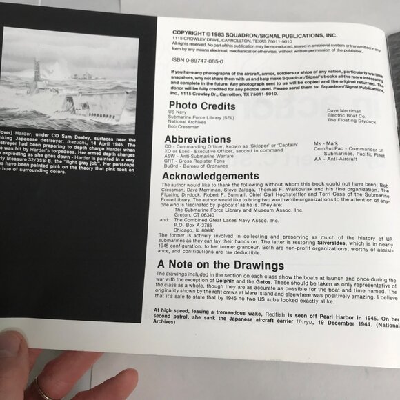 U.S. Subs In Action Vintage Book 1983 Warships No. 2 - Picture 5 of 5